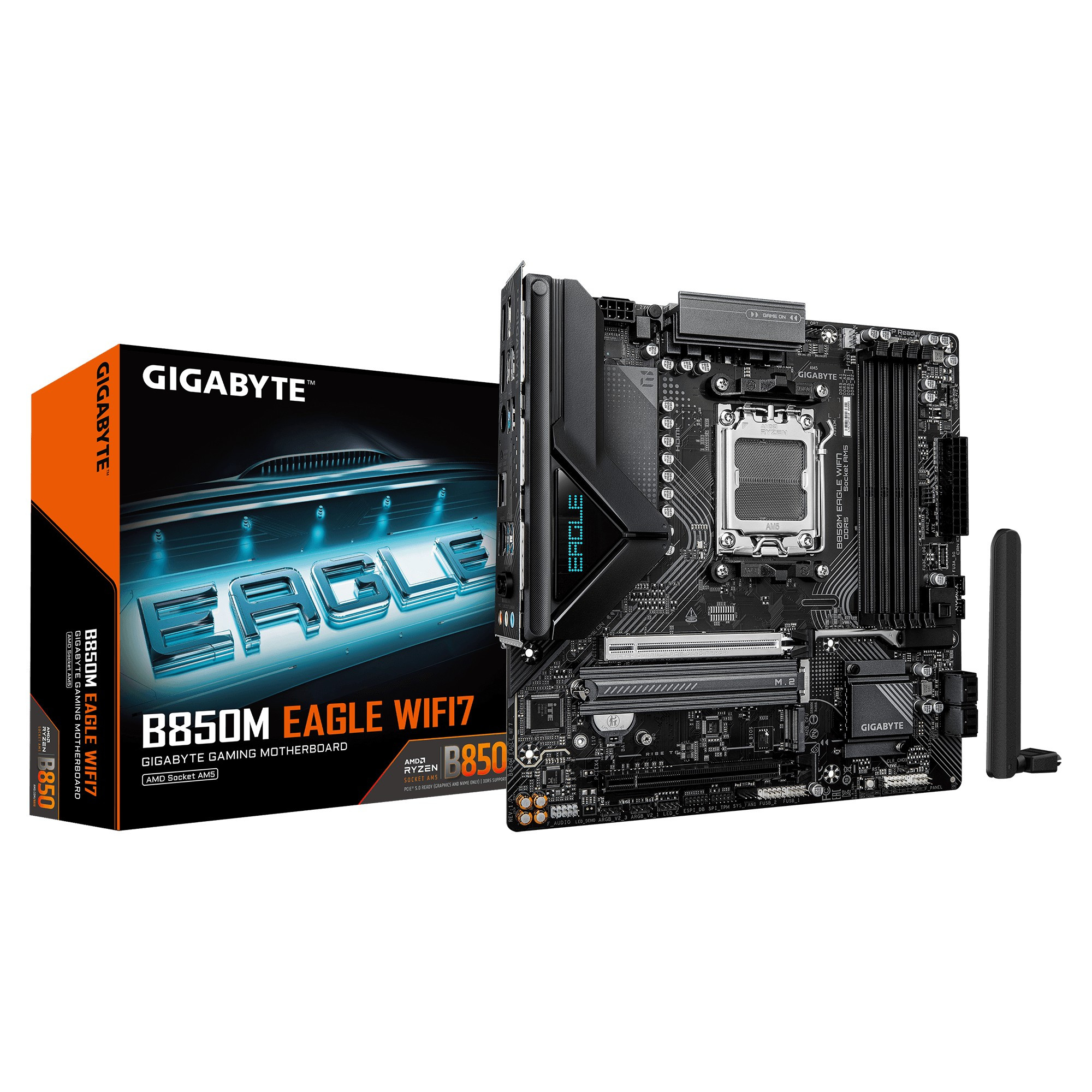 Gigabyte B850M Eagle WF7 AMD AM5 mATX Gaming (Oyuncu) Anakart