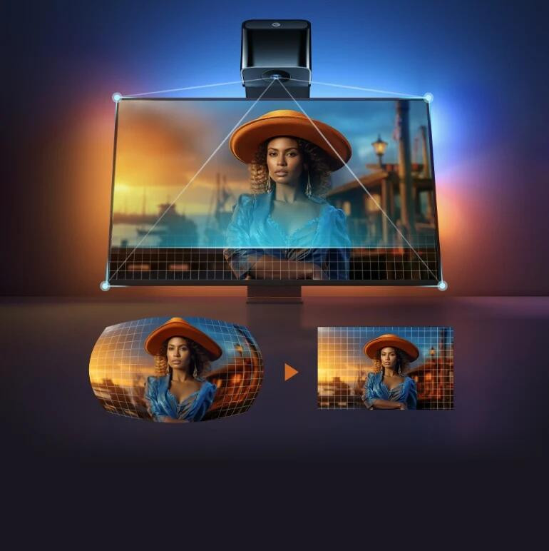 Govee Envisual T3 Lite TV Arkası Led Şerit Renk Senkronizasyonlu Ambiyans Aydınlatma 40-50 inç TV`ler ile Uyumlu-H60973D1 