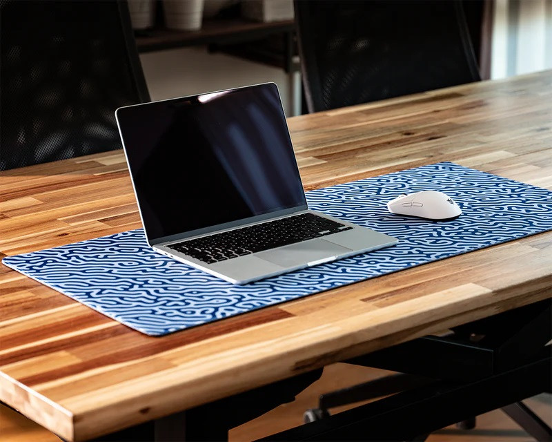 Wraith Studio Jungle Maze Deskmat Koyu Mavi