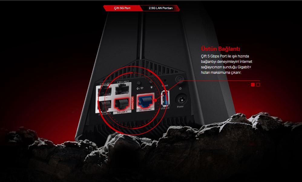 TP-Link Archer GE550 BE9300 9300 Mbps WiFi 7 Tri-Band 5 Port Gaming Router
