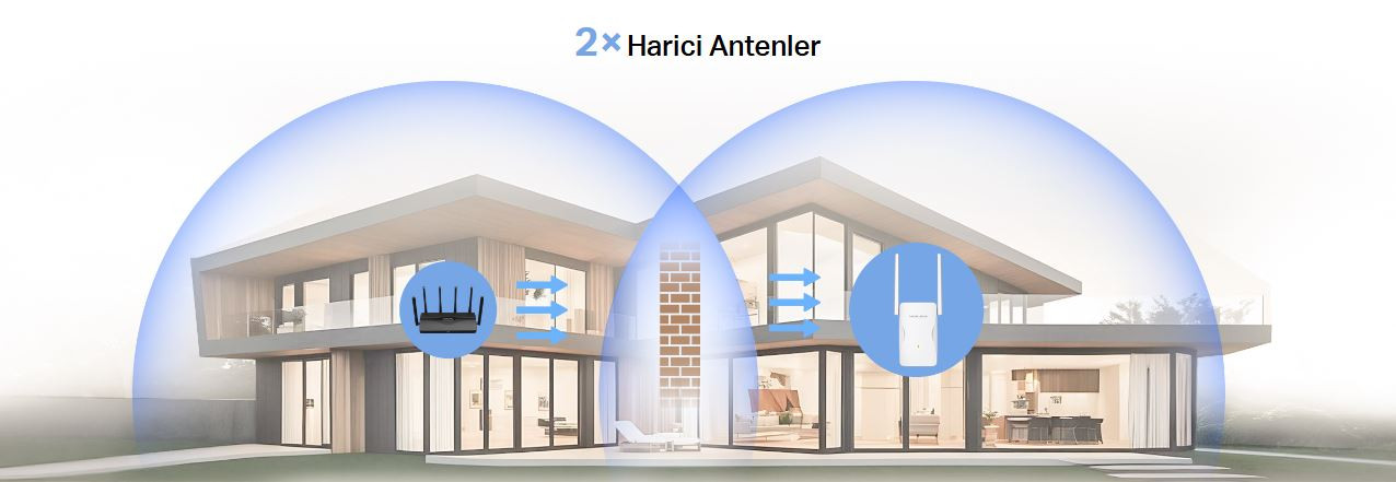 Mercusys ME25BE BE3600 3600 Mbps WiFi 7 Dual-Band Menzil Genişletici