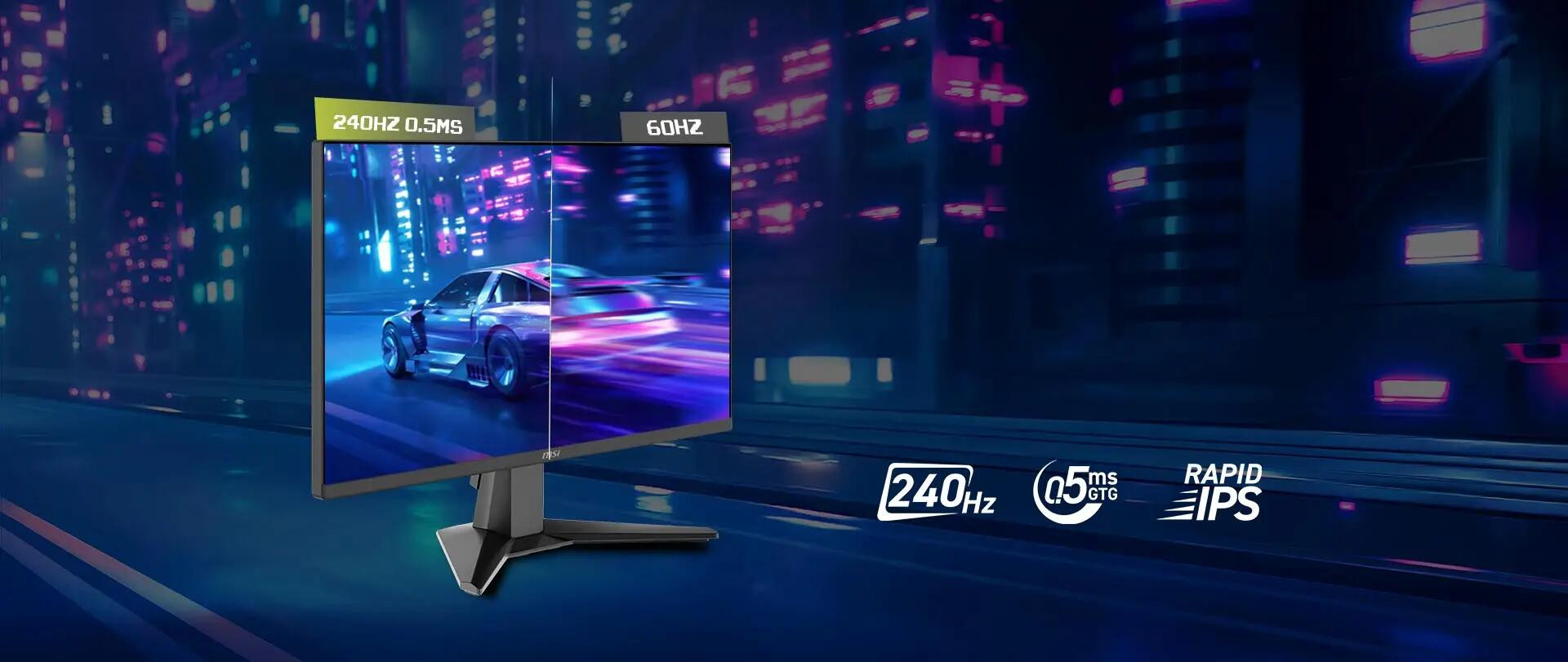 MSI MAG 245F X24 24″ 240Hz 0.5ms FreeSync HDR Ready FHD Rapid IPS Gaming Monitör