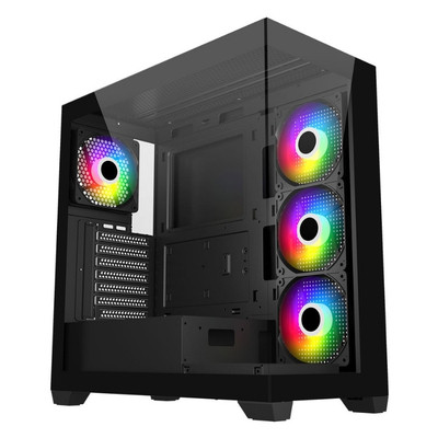 FSP M340 850W 80+ Gen5 4x120mm ARGB Fan Temperli Cam USB 3.0 ATX Mid-Tower Gaming (Oyuncu) Kasa