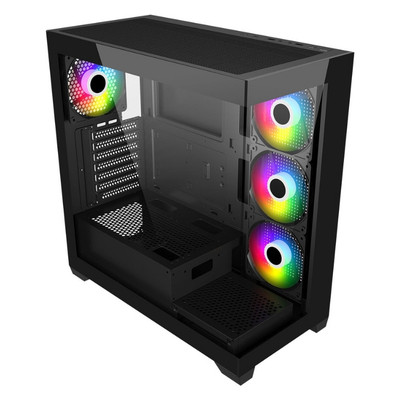 FSP M340 850W 80+ Gen5 4x120mm ARGB Fan Temperli Cam USB 3.0 ATX Mid-Tower Gaming (Oyuncu) Kasa
