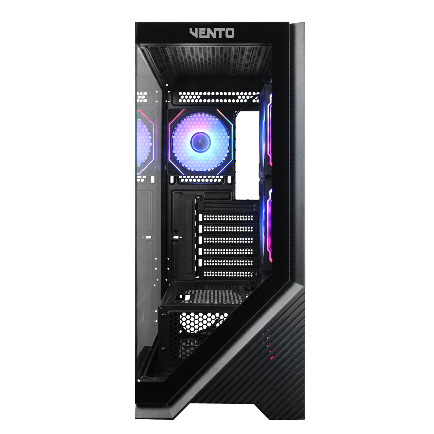 VENTO FSP VG4202FLA 1000W Gen5 ATX3.1 80+ Gold 4x120mm RGB Fan Temperli Cam USB 3.0 Mesh ATX Gaming Kasa