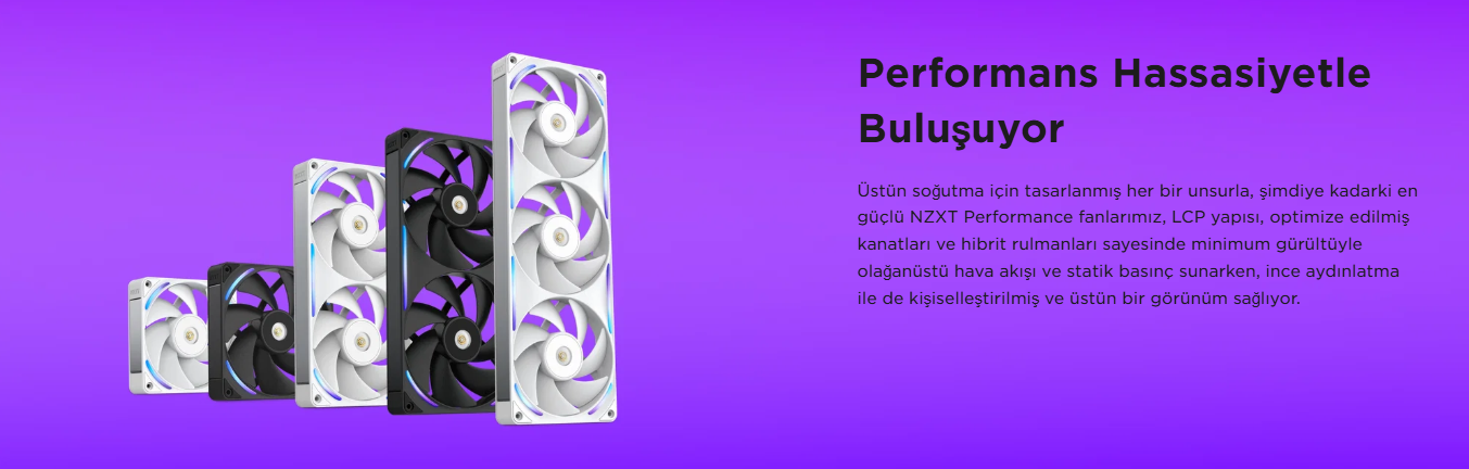  NZXT F360X Performance RGB Fan – Black (RF-U36PN-B1)