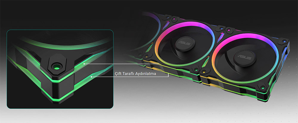 ASUS PRIME MR120 Reverse 120MM ARGB 3in1 Beyaz Kasa Fanı