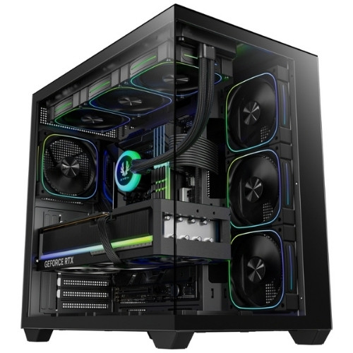 Bitfenix UT500 Black 850W 80+ Bronze PSU 4x120mm FRGB Fan ATX Temperli Cam Siyah Gaming Kasa