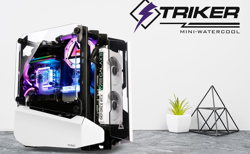 Antec Striker Temperli Cam USB Type-C Mini-ITX Mini Tower Open-Air Gaming (Oyuncu)  Kasa