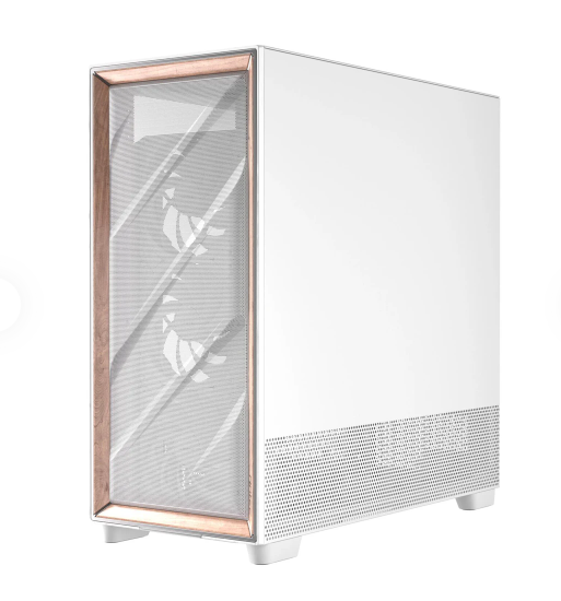 Antec FLUX PRO 6x PWM Fan Temperli Cam USB Type-C Ahşap Detaylı Beyaz Full Tower Gaming (Oyuncu) Kasa