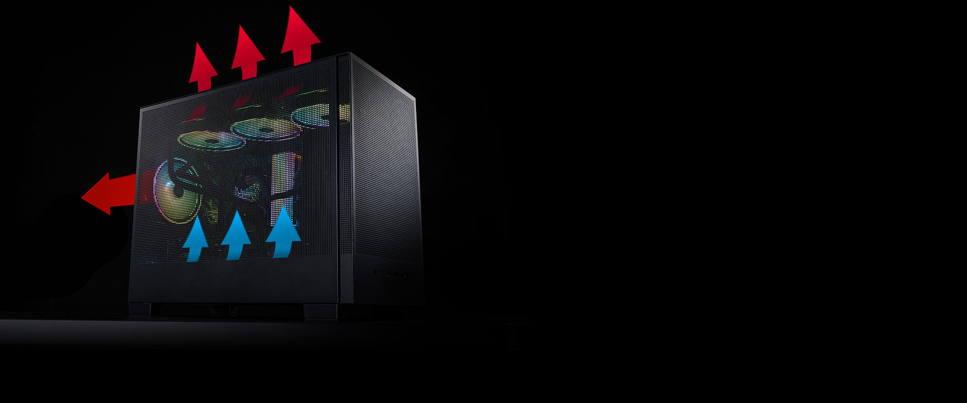 XPG Valor Mesh Nano Micro-ATX Siyah Kasa