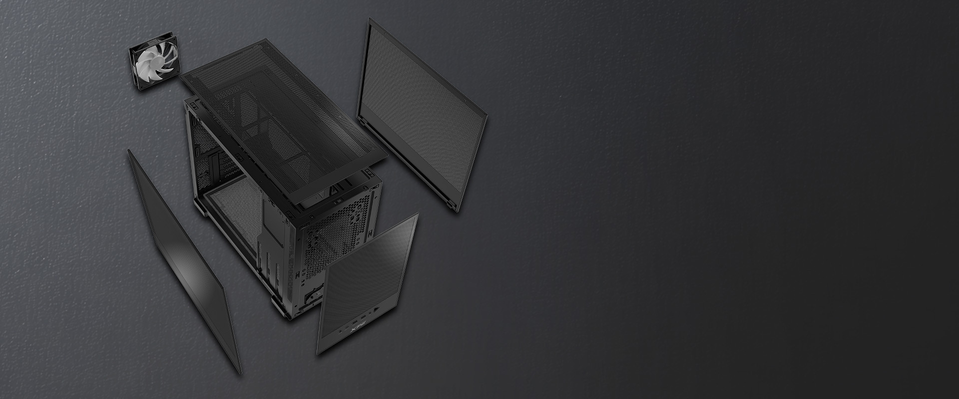 XPG Valor Mesh Nano Micro-ATX Siyah Kasa