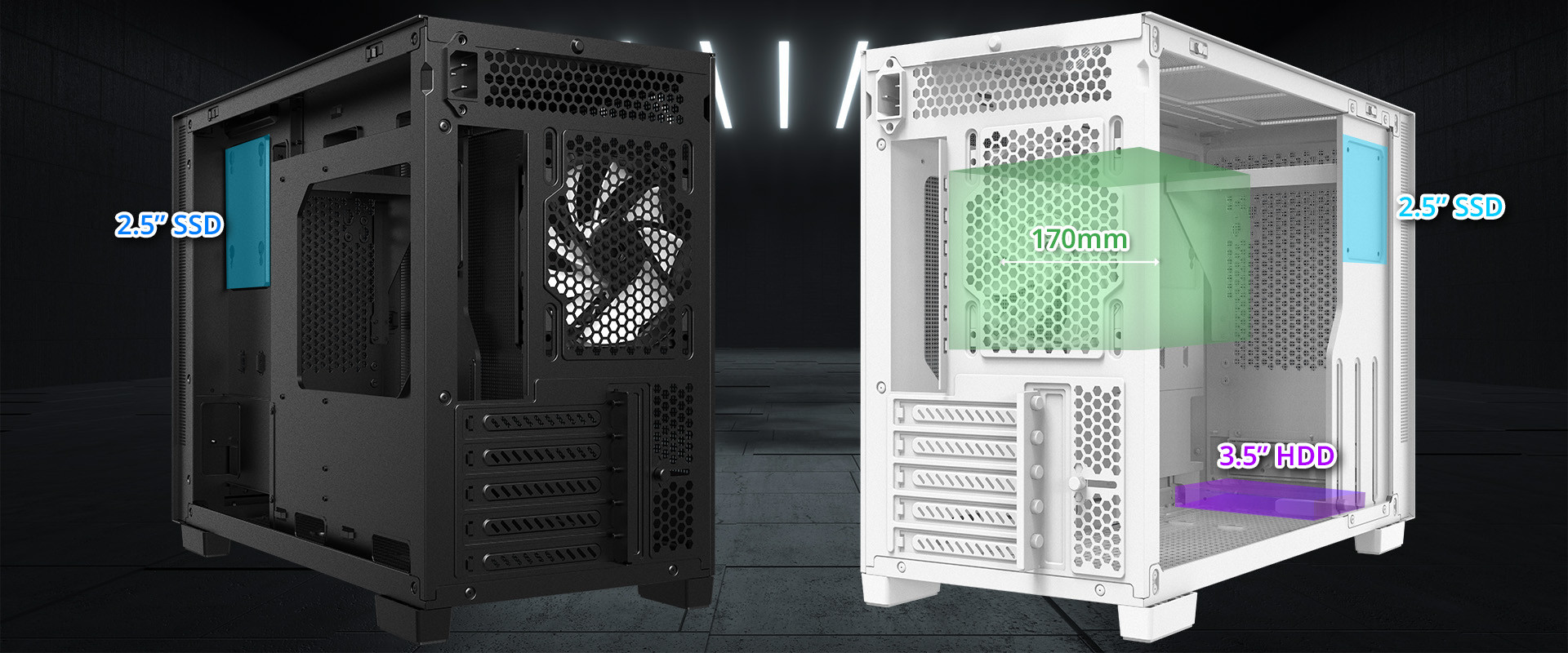 XPG Valor Mesh Nano Micro-ATX Siyah Kasa