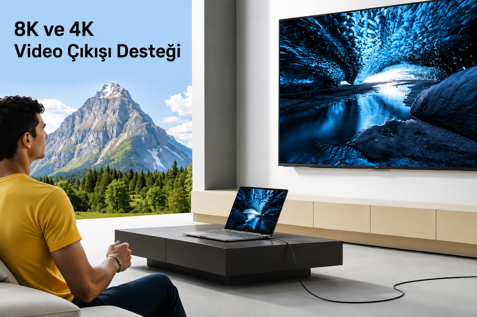 Unitek 240W USB4 Type-C Kablo (C14100ABK01-2M)