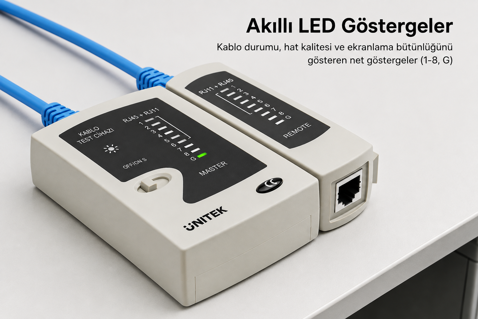 Unitek Ethernet Kablosu Test Cihazı (OT140AGY01)
