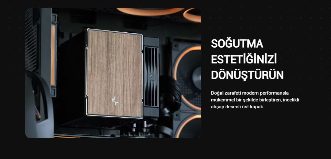 DeepCool AK500-G2 120mm Kule Tipi Siyah İşlemci Soğutucu