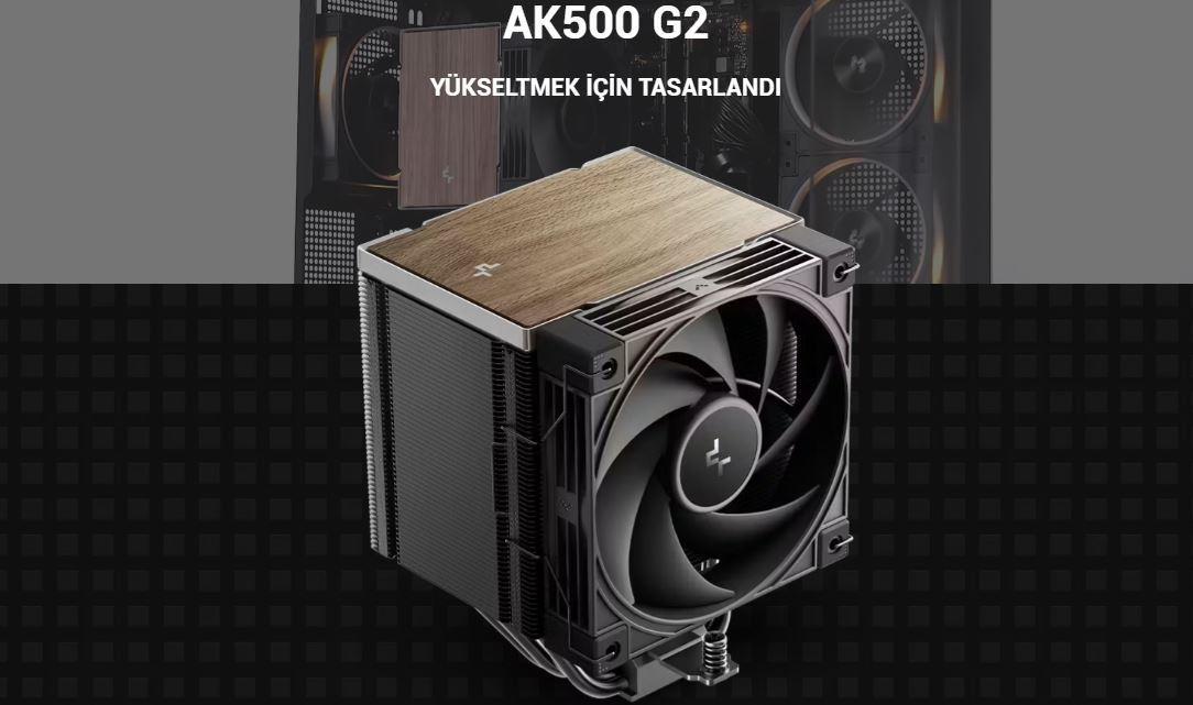 DeepCool AK500-G2 120mm Kule Tipi Siyah İşlemci Soğutucu