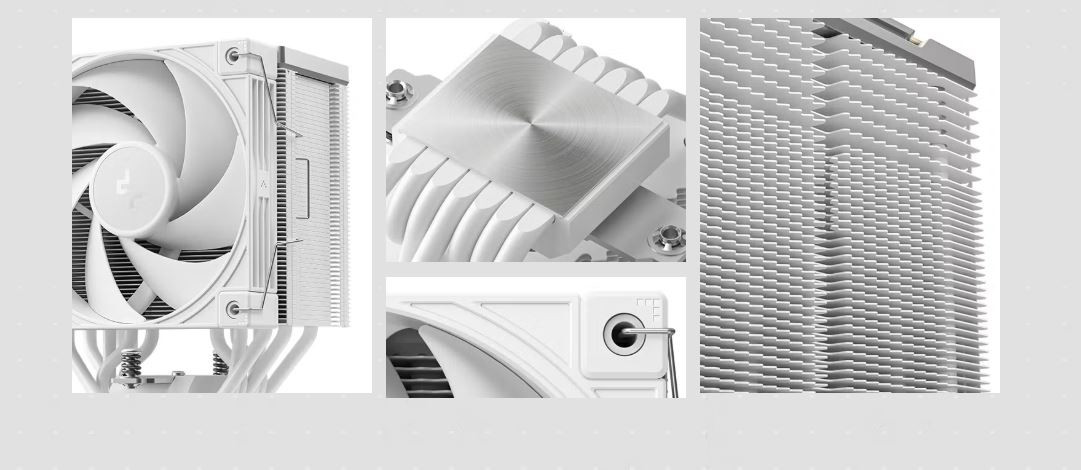 DeepCool AK700-DIGITAL-WH 1x120mm Kule Tipi Beyaz İşlemci Soğutucu