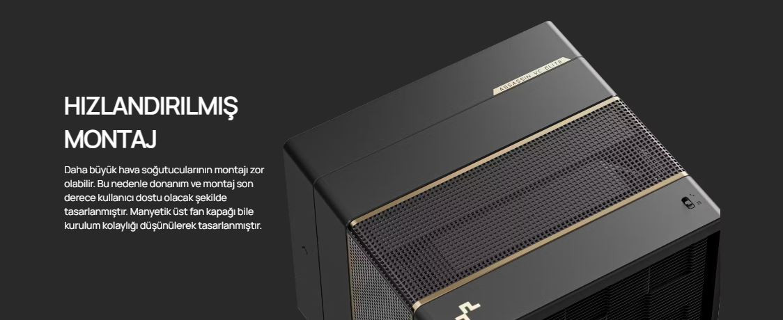 DeepCool ASSASSIN-VC-ELITE 120mm + 140mm Kule Tipi Siyah İşlemci Soğutucu