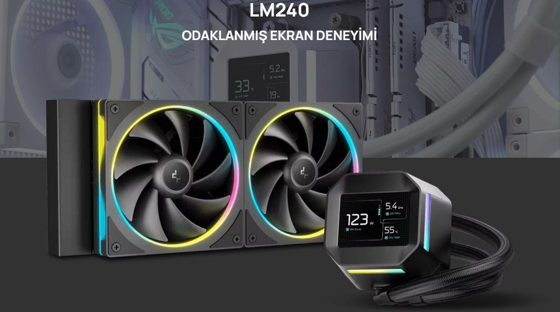 DeepCool LM240 240mm Siyah İşlemci Sıvı Soğutucu