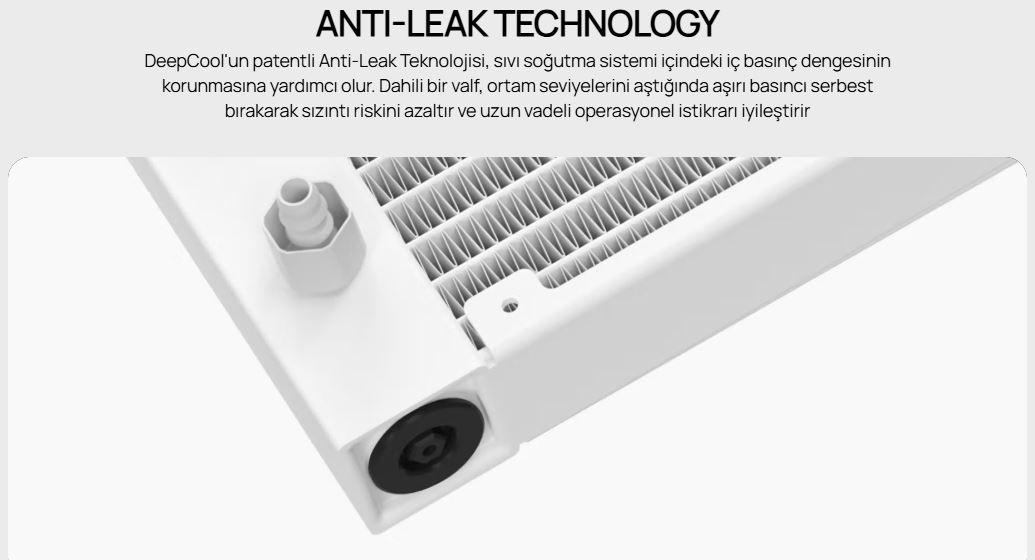 DeepCool LM240-WH 240mm Beyaz İşlemci Sıvı Soğutucu