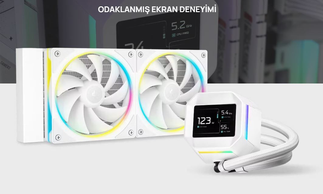 DeepCool LM240-WH 240mm Beyaz İşlemci Sıvı Soğutucu