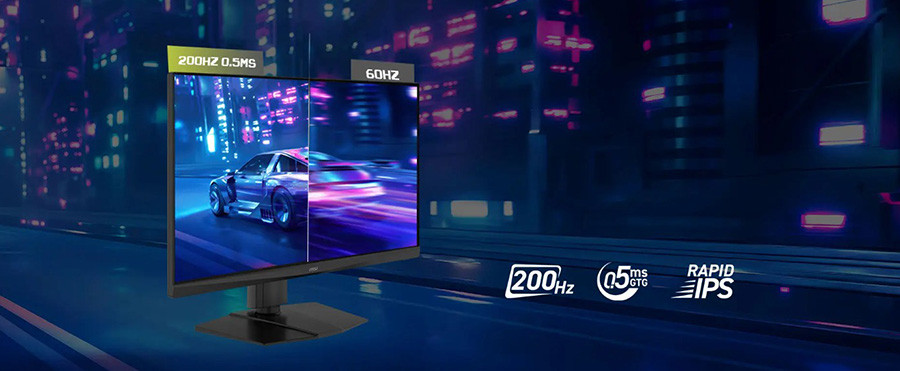 MSI MAG 272QPF E20 27″ 200Hz 0.5ms 2K WQHD Adaptive Sync Rapid IPS Pivot Gaming Monitör