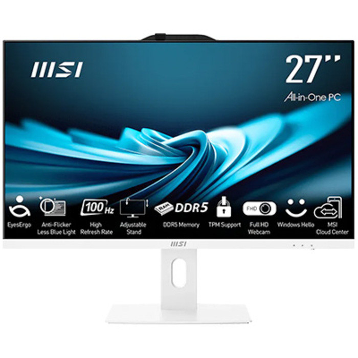 MSI PRO AP272P 14M-868XEU CORE I5-14400 16GB 512GB SSD 27.0″ FHD BEYAZ ALL IN ONE PC