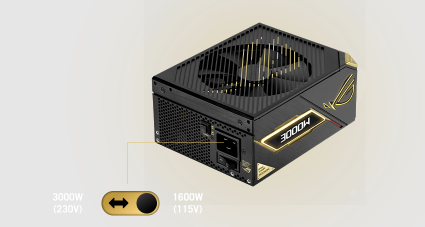 ASUS ROG-THOR-3000T3-GAMING-20TH 3000W 80+ Titanium Full Modüler Power Supply