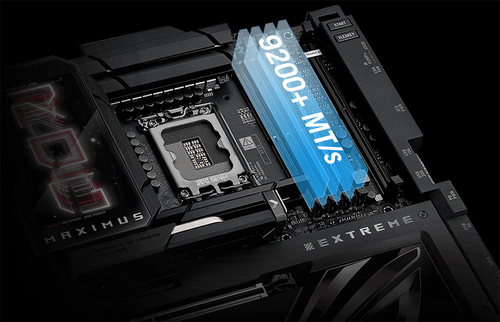 ASUS ROG MAXIMUS Z890 EXTREME Intel LGA1851 Z890 DDR5 8800+MHz(OC) E-ATX Gaming Anakart