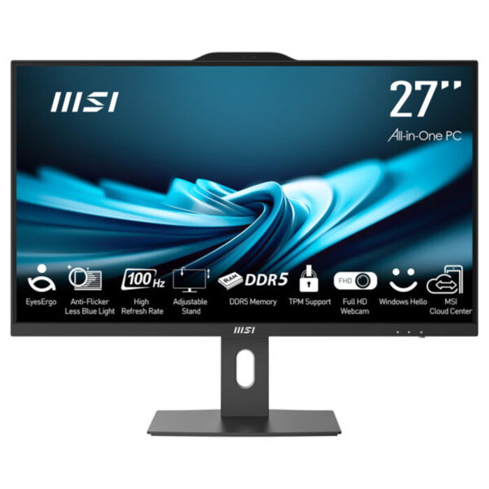 MSI PRO AP272P 14M-865XEU CORE I7-14700 16GB 1TB SSD 27.0″ FHD FREEDOS SIYAH ALL IN ONE PC
