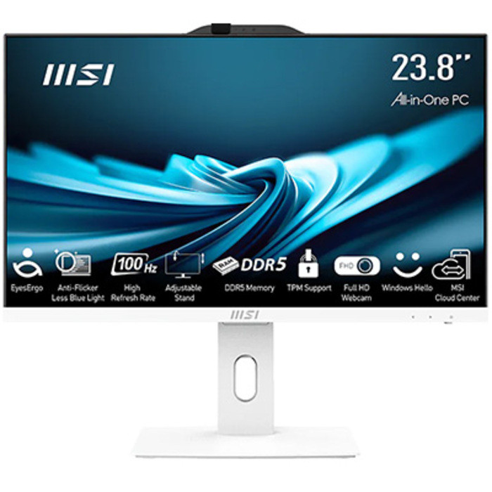 MSI PRO AP242P 14M-1201EU CORE I5-14400 16GB 512GB SSD 23.8″ FHD FREEDOS BEYAZ ALL IN ONE PC