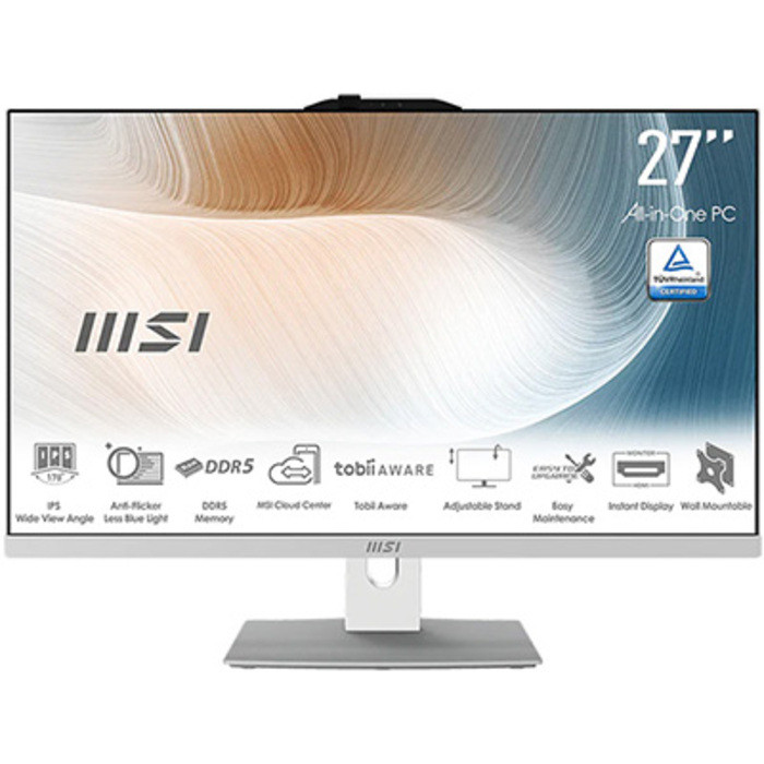 MSI MODERN AM272P 1M-1294XEU CORE 5 120U 16GB 512GB SSD 27.0″ FHD FREEDOS BEYAZ ALL IN ONE PC