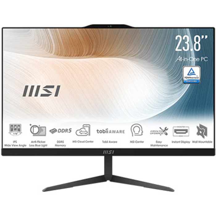 MSI Modern AM242 1M-2268XEU Intel Core 5 120U 8GB DDR5 512GB SSD  23.8″ FHD FreeDOS Siyah All-in-One PC