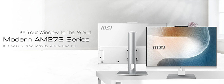 MSI Modern AM242 1M-2268XEU Intel Core 5 120U 8GB DDR5 512GB SSD  23.8″ FHD FreeDOS Siyah All-in-One PC