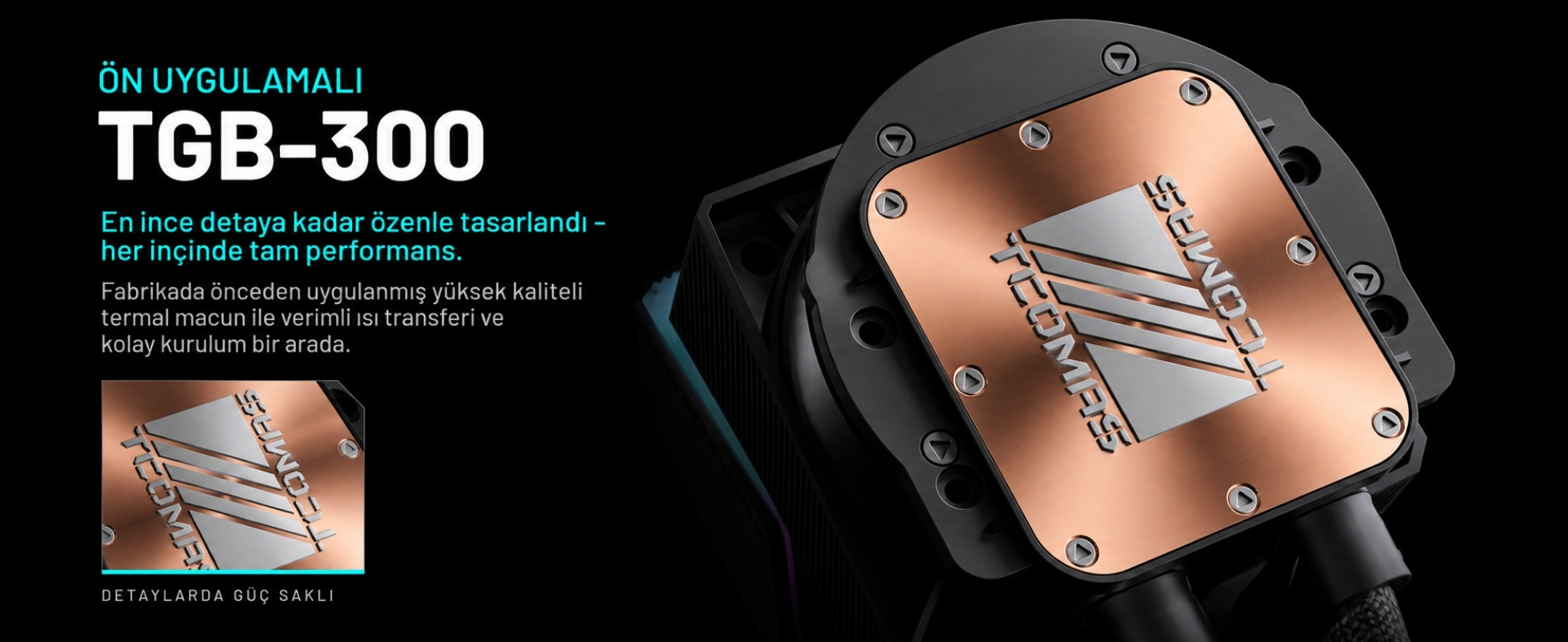 TCOMAS Angl 360mm AM5/LGA1851 Uyumlu Siyah Sıvı Soğutucu