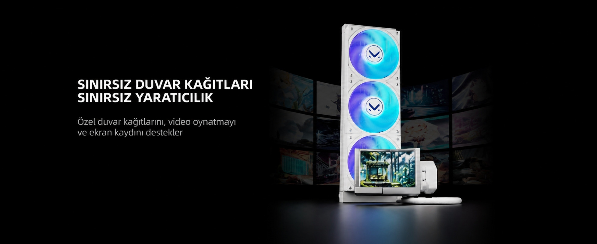 TCOMAS Exit D3 360mm AM5/LGA1851 Uyumlu Beyaz Sıvı Soğutucu