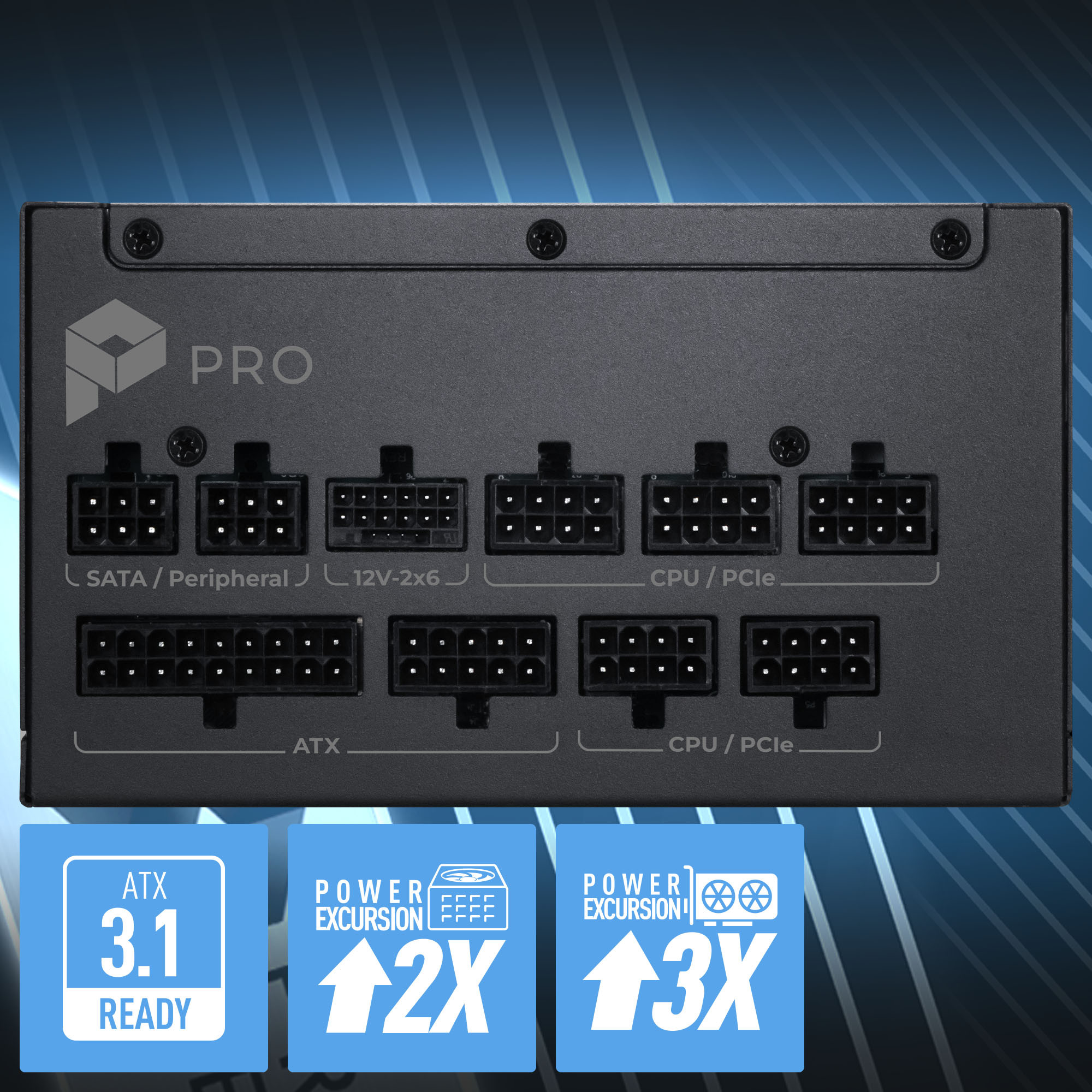 MSI PRO A850PL PCIE5 850W 80+ Platinum Full Modüler Power Supply
