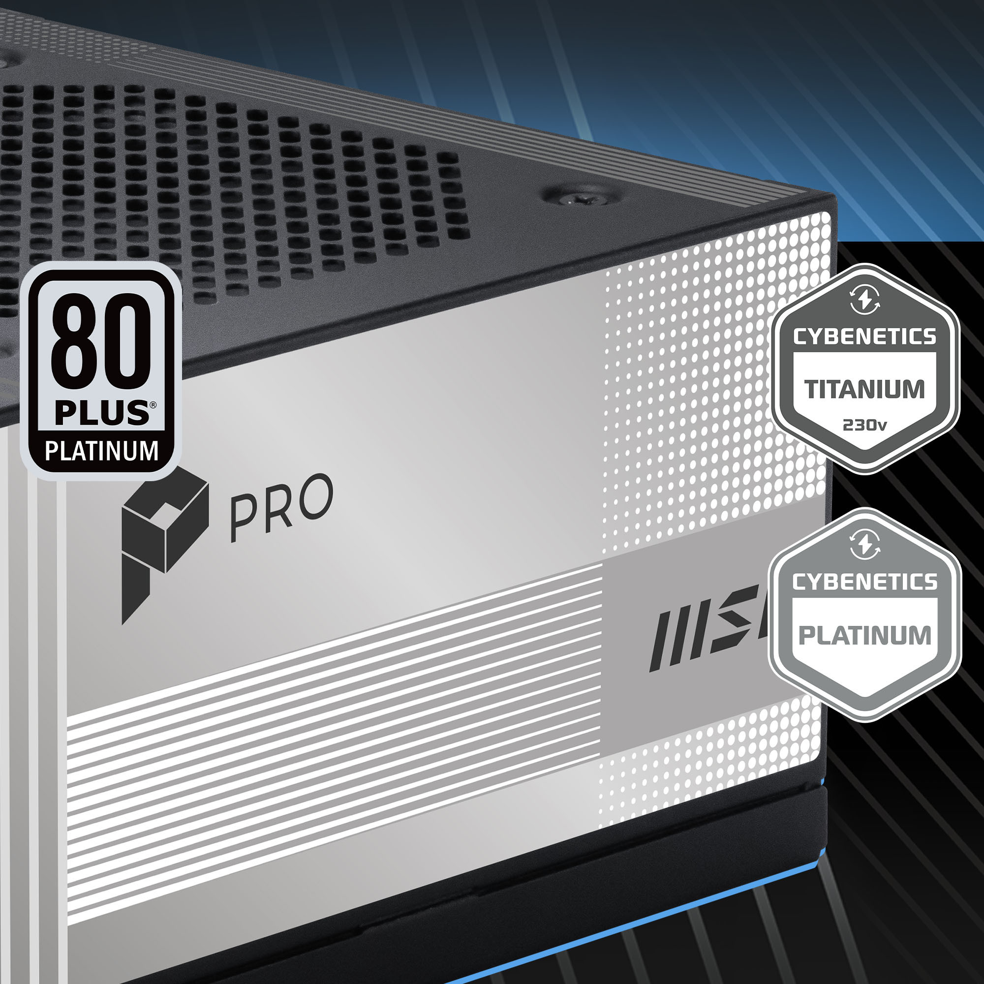 MSI PRO A850PL PCIE5 850W 80+ Platinum Full Modüler Power Supply
