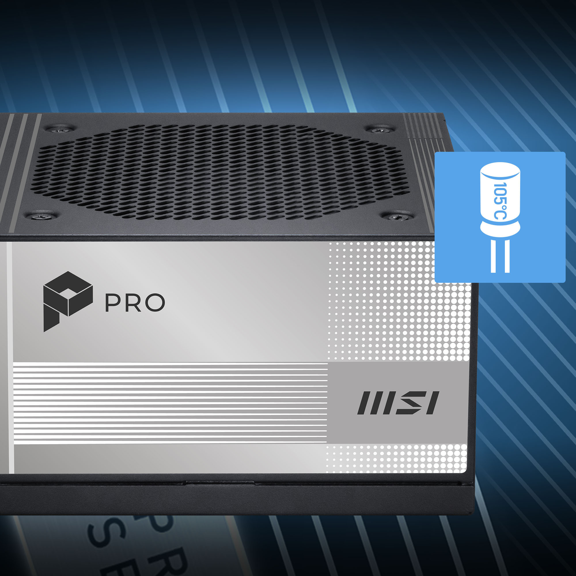 MSI PRO A850PL PCIE5 850W 80+ Platinum Full Modüler Power Supply