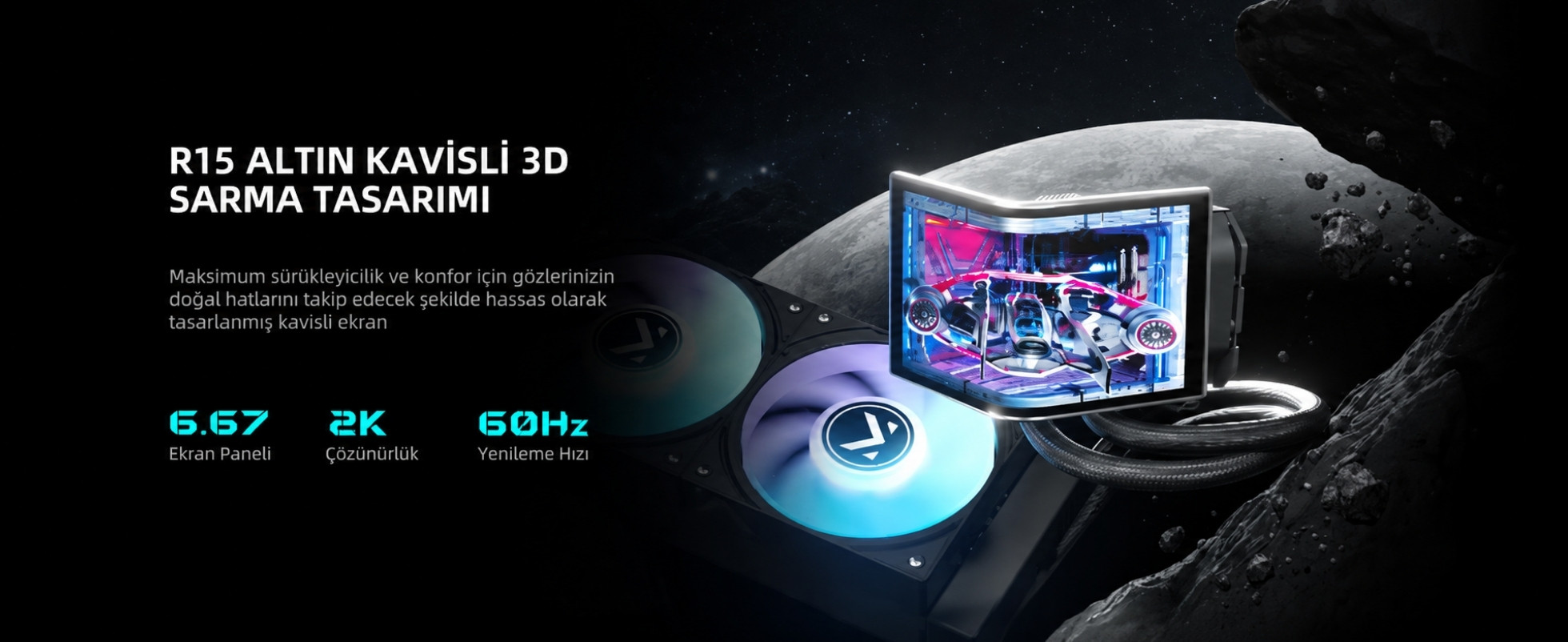 TCOMAS Neox 360mm AM5/LGA1851 Uyumlu Siyah Sıvı Soğutucu