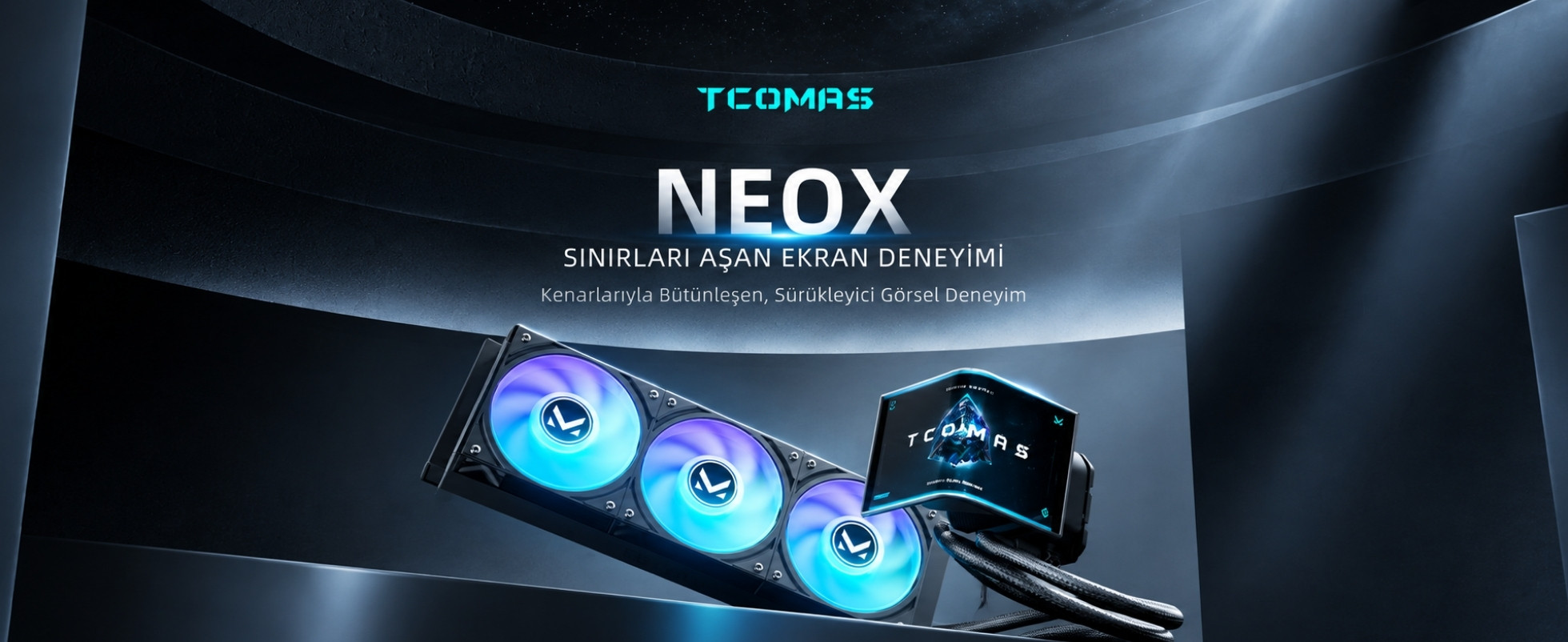 TCOMAS Neox 360mm AM5/LGA1851 Uyumlu Siyah Sıvı Soğutucu