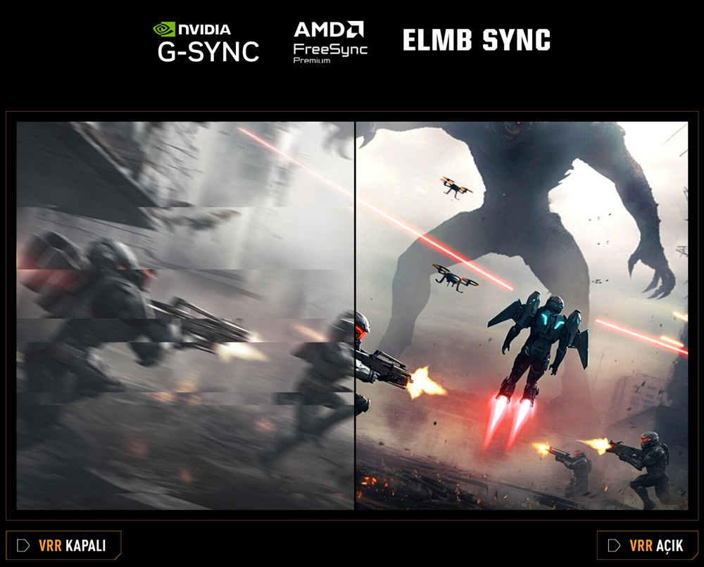 ASUS TUF GAMING VG279QM5F 27″ 260Hz 0.03ms FreeSync G-SYNC Uyumlu Full HD Fast IPS  Gaming Monitör