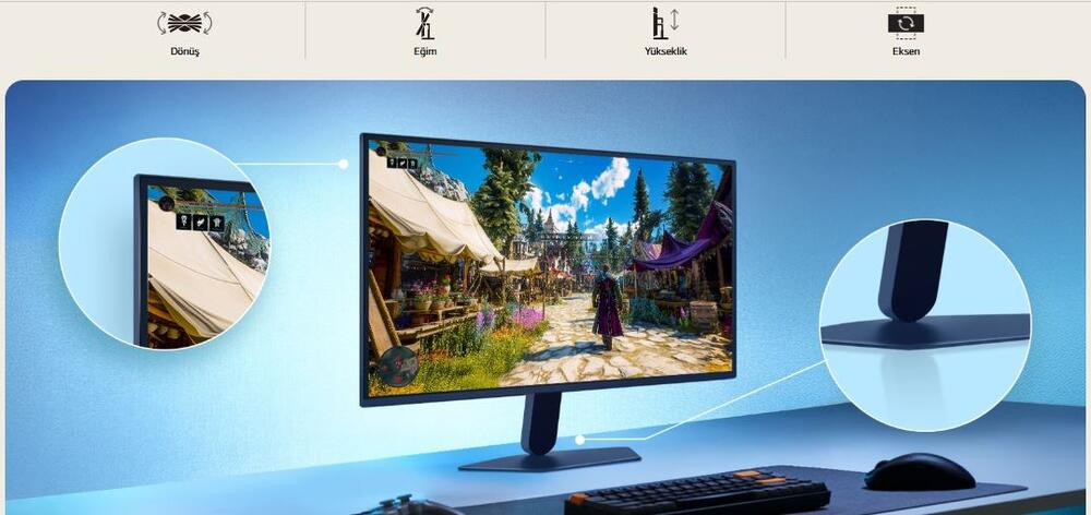 LG UltraGear 27G550B-B G5 27″ 300Hz 1ms AMD FreeSync Premium G-SYNC HDR10 Pivot FHD IPS Gaming Monitör