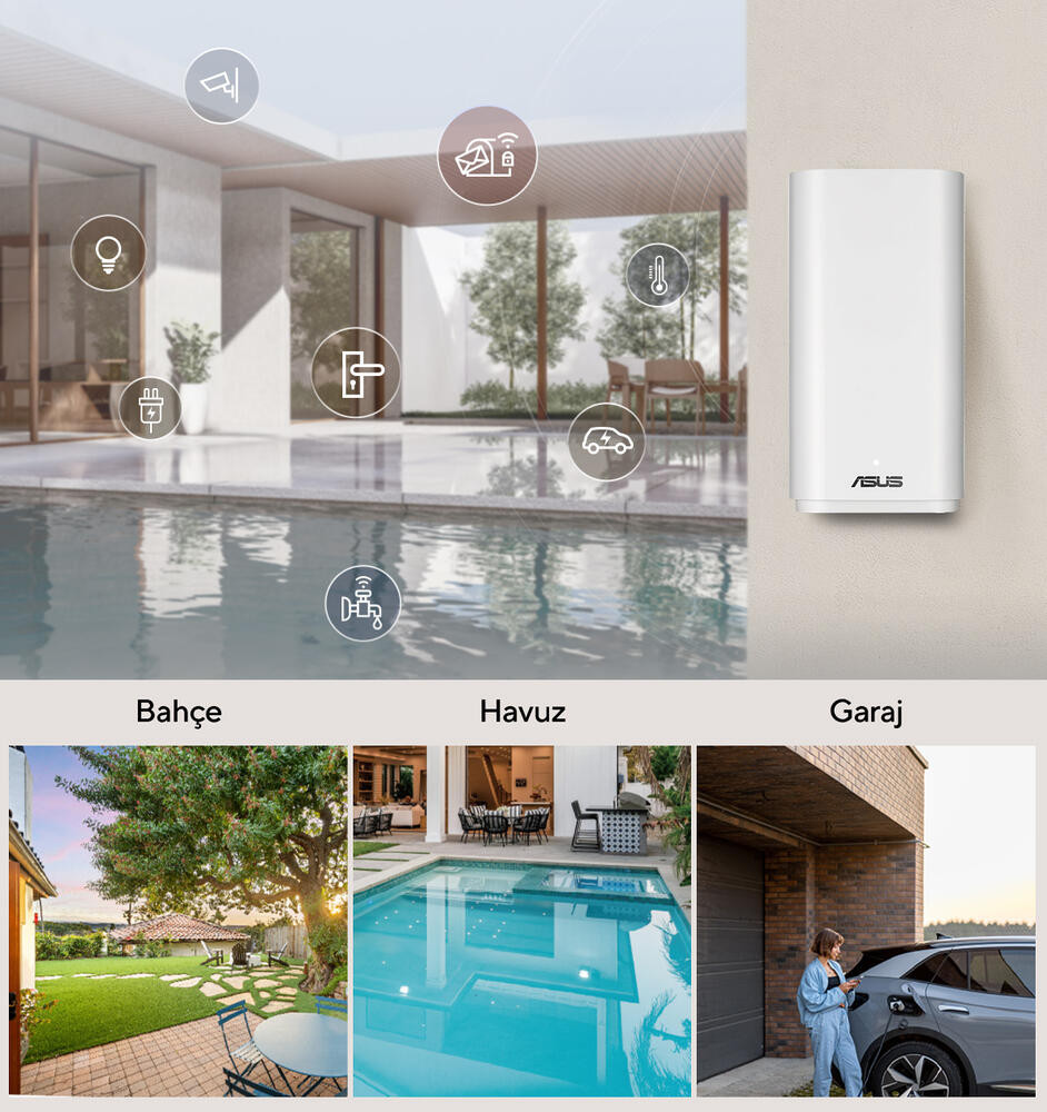 ASUS ZenWiFi BD4 Outdoor BE3600 3600 Mbps WiFi 7 Dual-Band 2.5G PoE Mesh Router