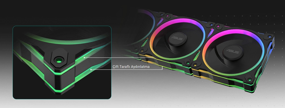 ASUS PRIME MR120 120MM ARGB 3in1 Beyaz Kasa Fanı