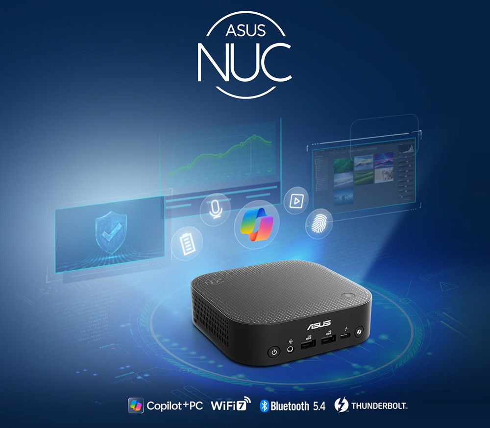 ASUS NUC14 PRO AI RNUC14LNKU5073N2 - INTEL ULTRA ULTRA 5-226V 16GB RAM 512GB SSD WIN11 PRO NEXTGEN - AI MINI PC