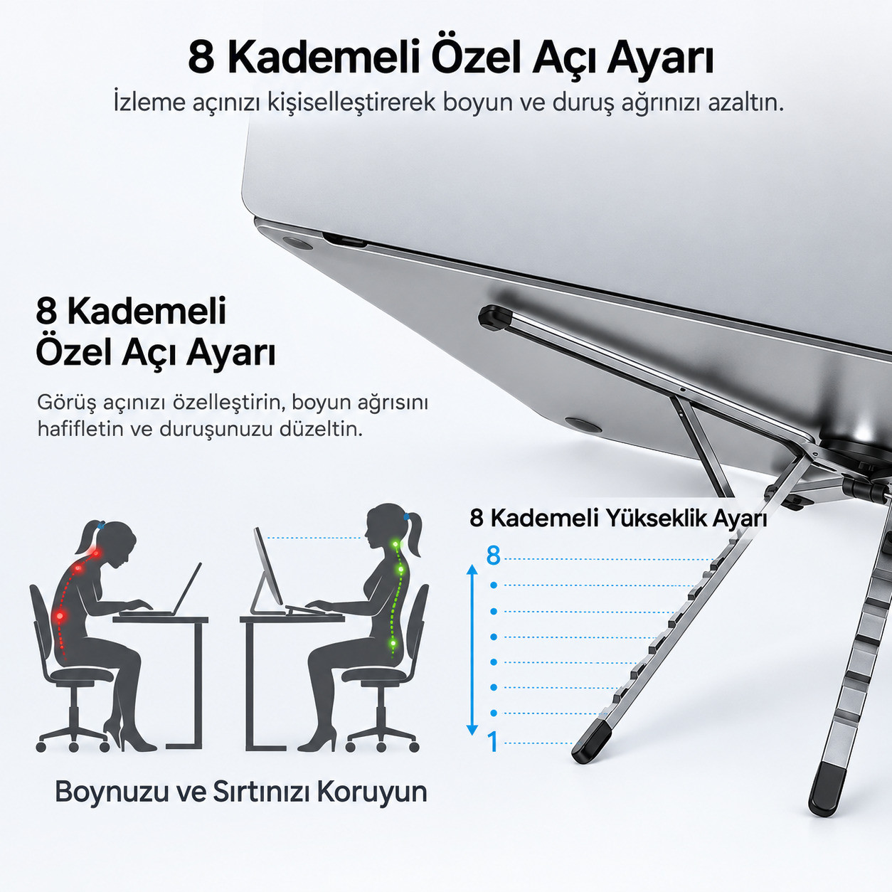 Unitek Taşınabilir Manyetik Stand (OT1121AGY01)