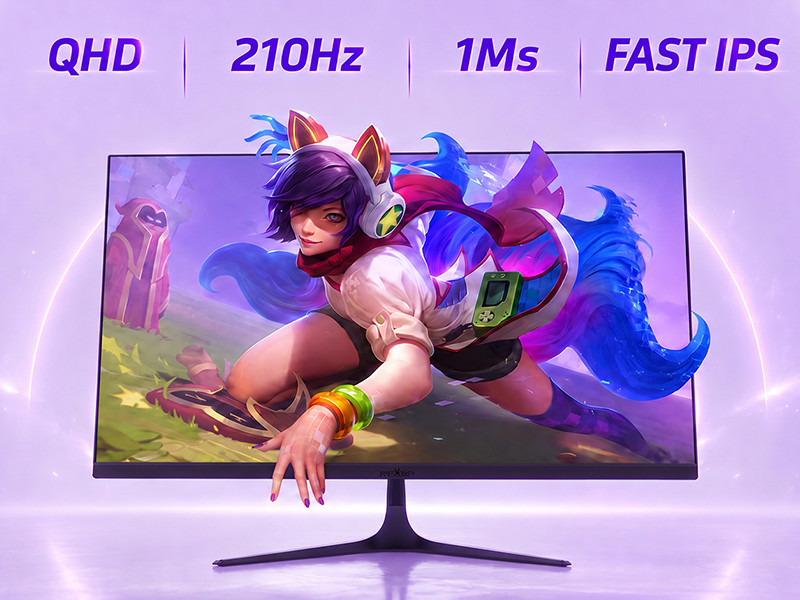 James Donkey Velor Q60 27″ 210Hz 1Ms GTG Fast IPS QHD 2K 10 Bit Gaming Monitör (Ölü Pikselde Anında Değişim)