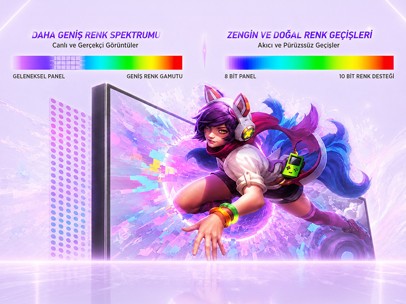 James Donkey Velor Q60 27″ 210Hz 1Ms GTG Fast IPS QHD 2K 10 Bit Gaming Monitör (Ölü Pikselde Anında Değişim)